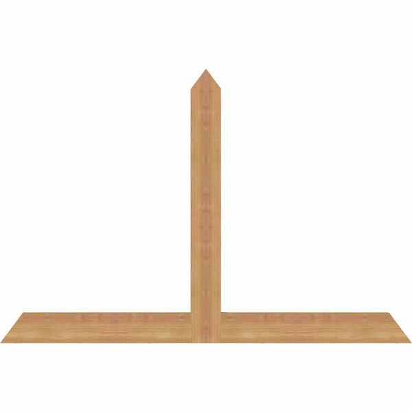 Ekena Millwork Portland Timber Gable Bracket, Western Red Cedar, 48"W x 32"H x 1 1/2"D x 3 1/2"F, 16/12 Pitch GBW048X32X0204POR00SWR - main